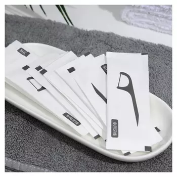 Зубная нить в пластиковом держателе, индивидуальная упаковка, набор 15 шт.