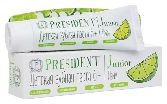 Зубная паста Джуниор лайм от 6 лет