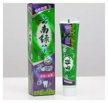 Зубная паста "Китайская традиционная на травах" с зеленым чаем, освежающая 100 гр