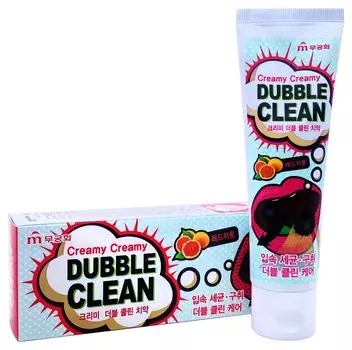 Зубная паста кремовая с очищающими пузырьками и экстрактом красного грейпфрута Creamy Dubble Clean