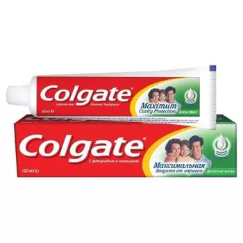Зубная паста "Максимальная защита от кариеса. Двойная мята" (Объем 50 мл)
