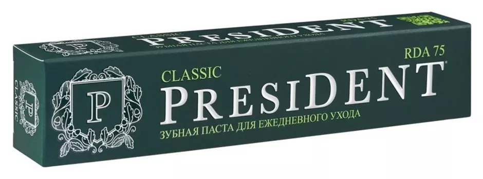 Зубная паста President Classic (75 RDA) 75 мл