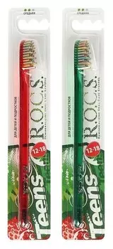 Зубная щетка R.o.c.s Teens 12-18 лет, средняя