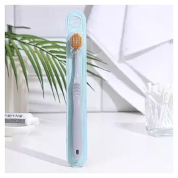 Зубная щетка с широкой чистящей головкой и супертонкими щетинкам Японский стиль