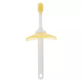 Зубная щётка, силикон, с ограничителем для безопасности