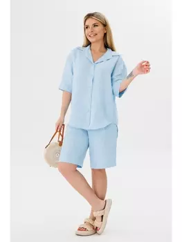 Блузка 1061В голубой