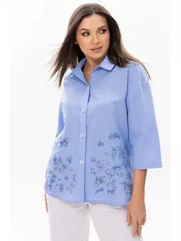 Блузка 1091 голубой