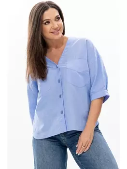 Блузка 1093 голубой