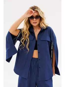 Блузка 1098-2 синий