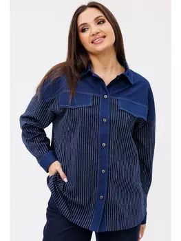 Блузка 1129 темно-синий