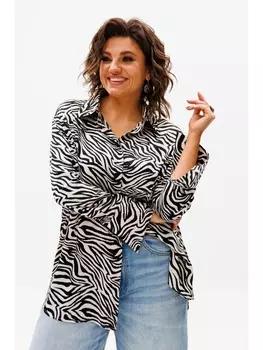 Блузка 1203.1 беж-зебра