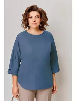 Блузка 1300 голубой джинс