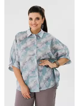 Блузка 1464 прозрачная вода