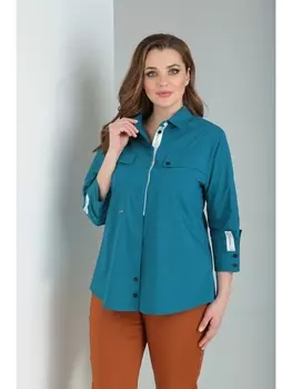 Блузка 1830 морская волна