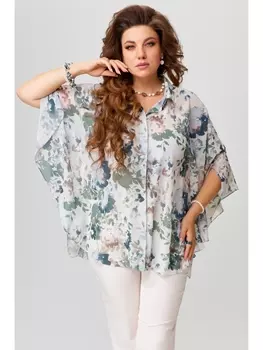 Блузка 20347 молочно-зеленый