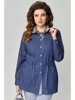 Блузка 20371 синий