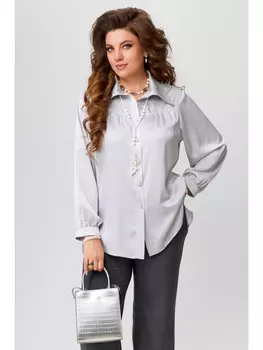 Блузка 20532 стальной