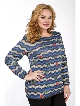 Блузка 257/10 cине-розовый