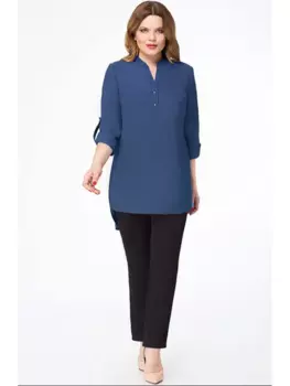 Блузка 3312-голубой