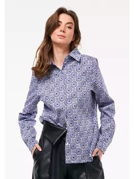 Блузка 4004.1 белый/синий