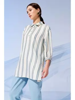 Блузка 4220 молочно-голубой