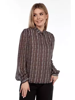 Блузка 432 коричневый