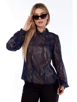 Блузка 433 темно-синий