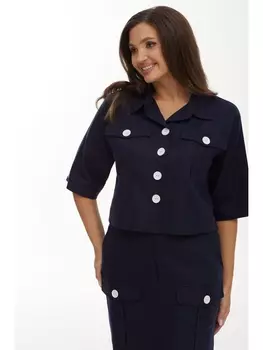 Блузка 4455 темно-синий