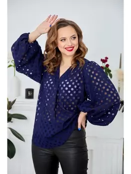 Блузка 512 темно-синий