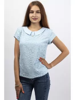 Блузка 554 голубой