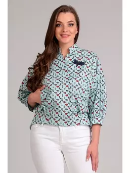 Блузка 62264-голубой