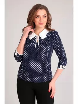 Блузка 62302 синий горох