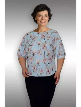 Блузка 62307-голубой