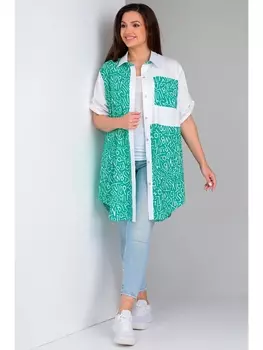 Блузка 62360 бирюза