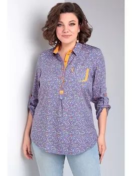 Блузка 62424 голубой