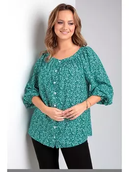 Блузка 62435 зеленый