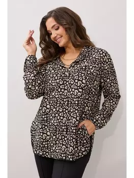 Блузка 624-042 леопард