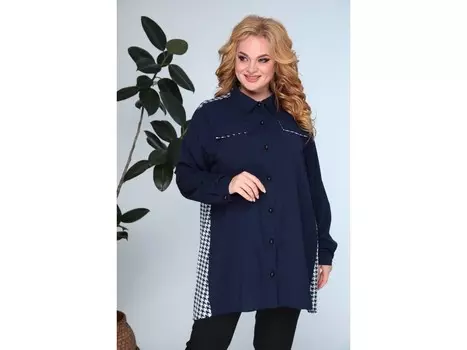 Блузка 706 синий