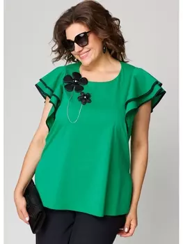 Блузка 7250-1 изумруд