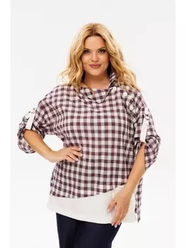 Блузка 751/1 сирень, молоко