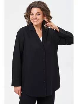 Блузка 869 черный с блеском