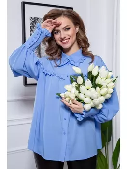 Блузка 961 голубой