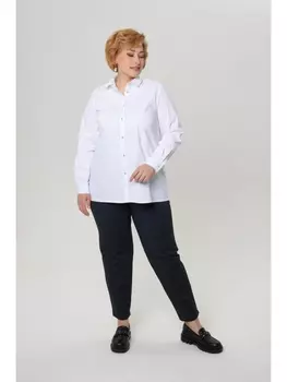Блузка Белая хлопковая рубашка арт.3474