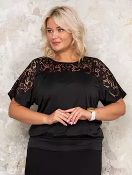 Блузка бл_кружево2_01чер
