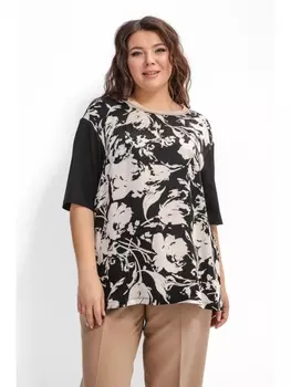 Блузка Блуза из вискозы с трикотажными рукавами арт.3612