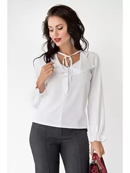Блузка Блуза "Модница" (белая) Б1701