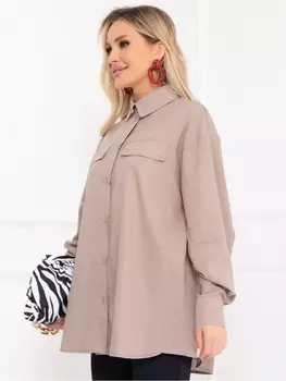 Блузка БЛУЗКА БУДРИО (ГРЕЙ БЕЙЖ)