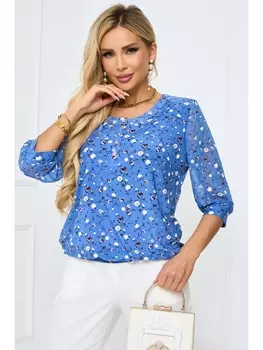 Блузка БЛУЗКА ДАНИЭЛЛА (БЛУ ФЛОВЕРС)