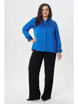 Блузка Блузка из креш-атласа арт.3500 синий
