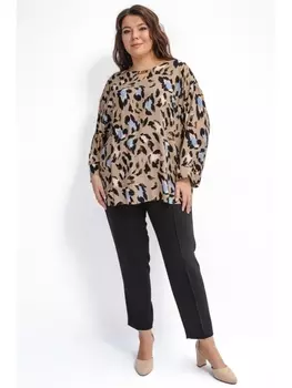 Блузка Блузка из вискозы с анималистичным принтом *PREMIUM арт.3745